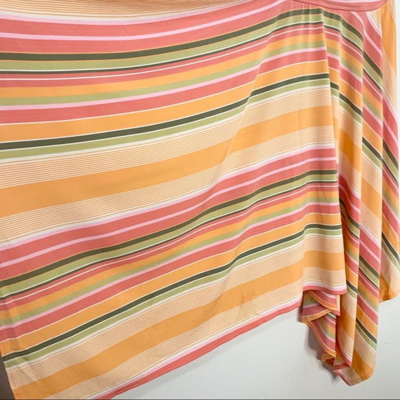 CYNTHIA STEFFE Strapless Stripe Handkerchief Dress - Picture 4 of 6